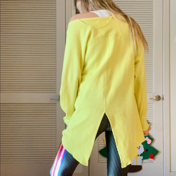 NWT Lemon Squeeze Free People Waffle Tunic - Picture 2 of 5